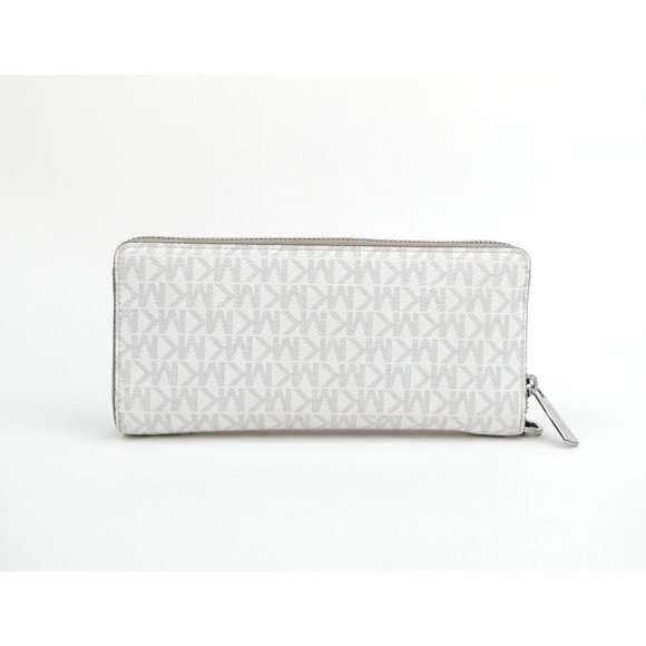 Michael Kors Jet Set Travel Continental Wallet Monogramed MK Logo - Picture 2 of 12